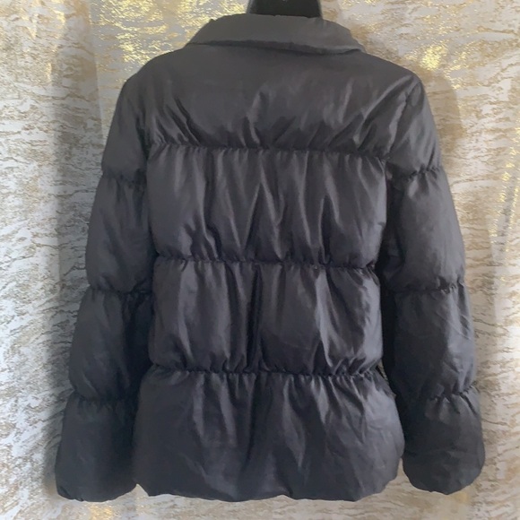 Gap Women’s Black Down Puffer Light Rain Jacket Size S - Picture 5 of 12